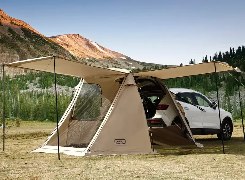 SUV-attached tent