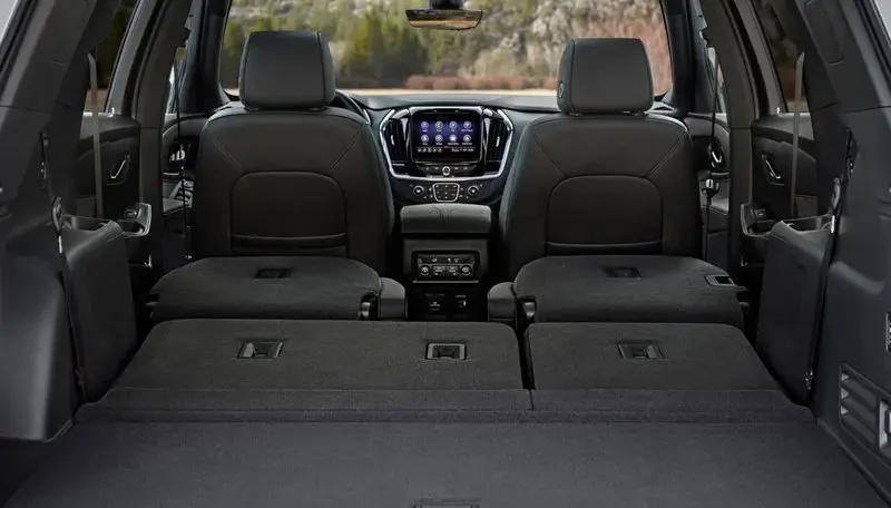 Chevrolet Traverse Folded Down rear Seat