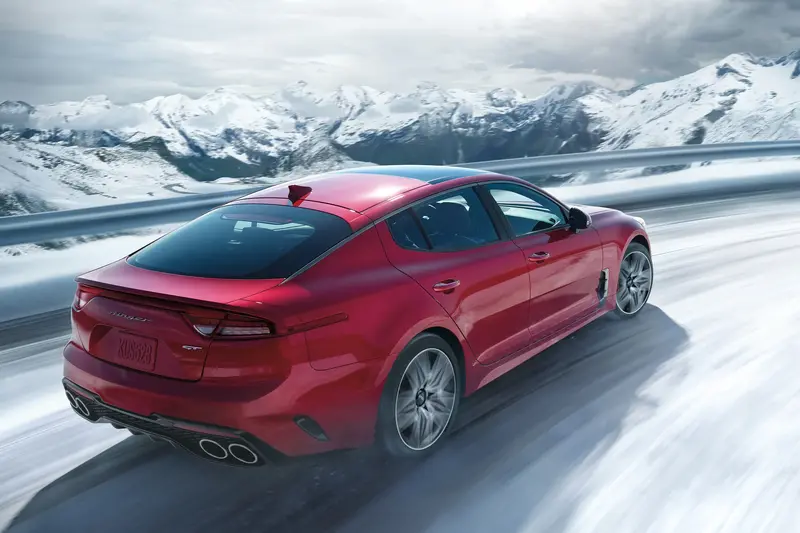 Kia Stinger in Snow Pictures