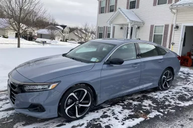 Honda Accord in Snow