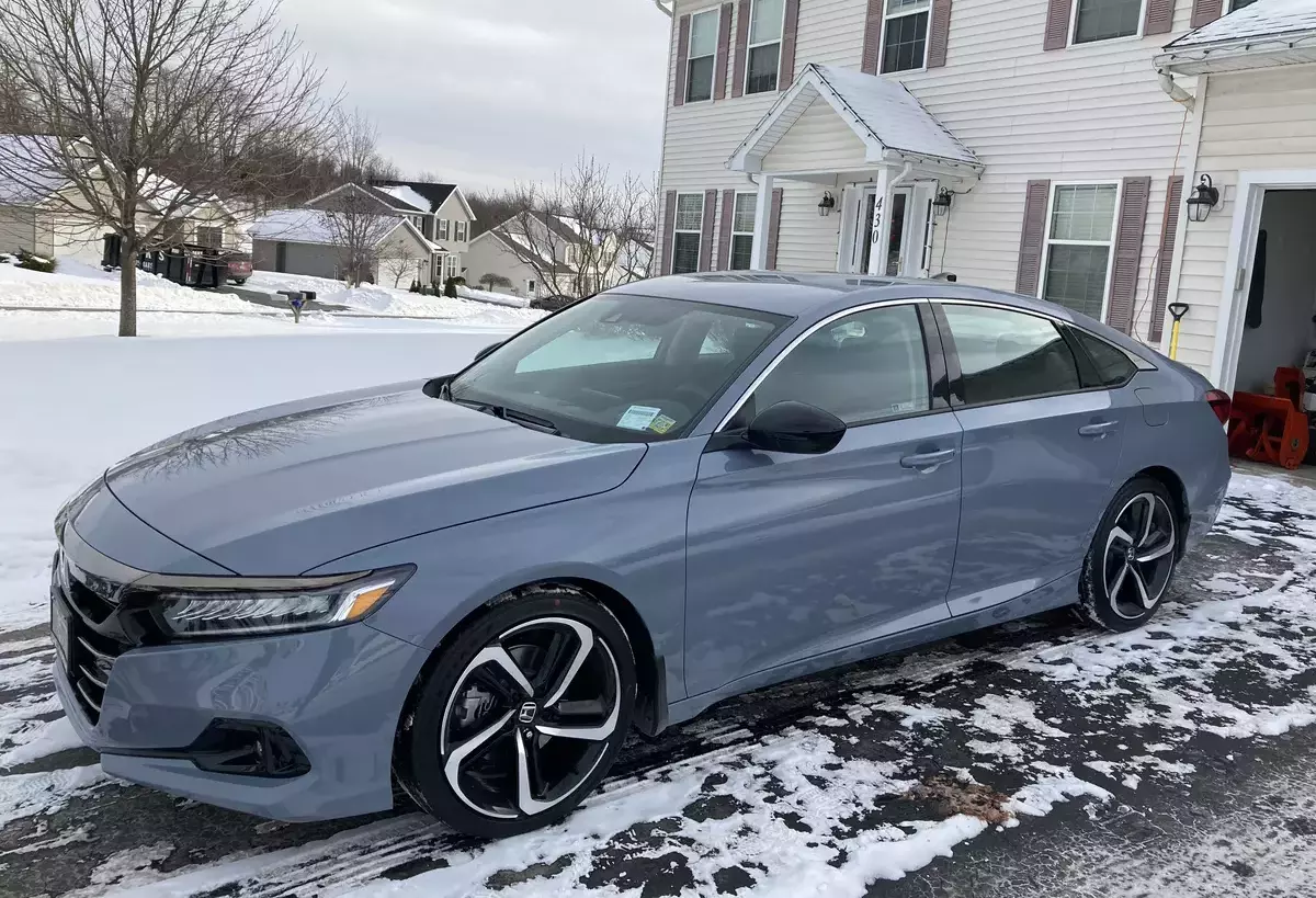 Honda Accord in Snow