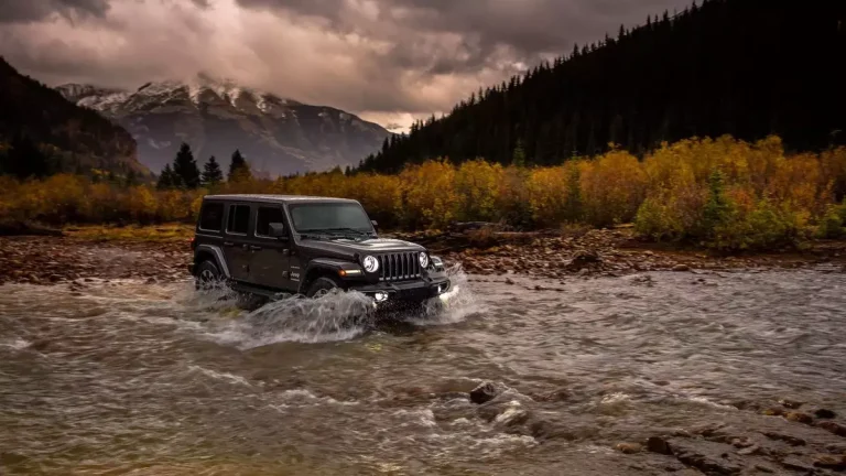 Jeep Wrangler Rubicon on the River