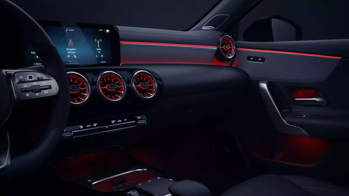 Mercedes A-class Sedan Interior Ambient Light