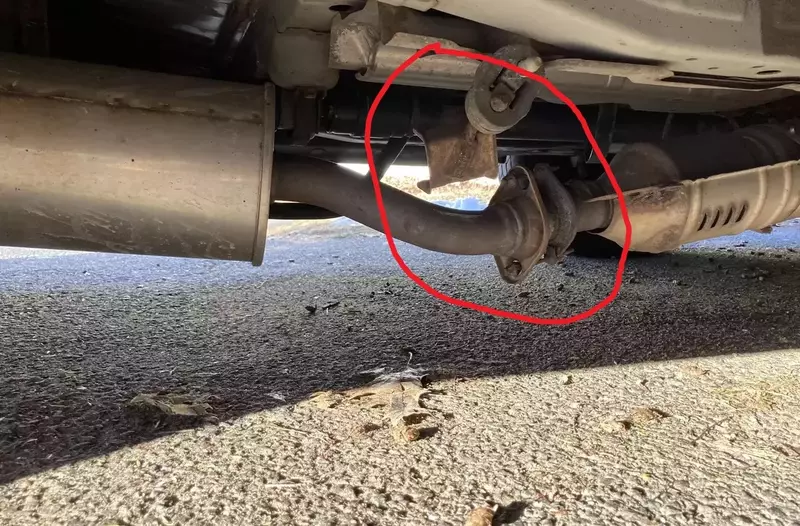 Car Exhaust Hanging Low