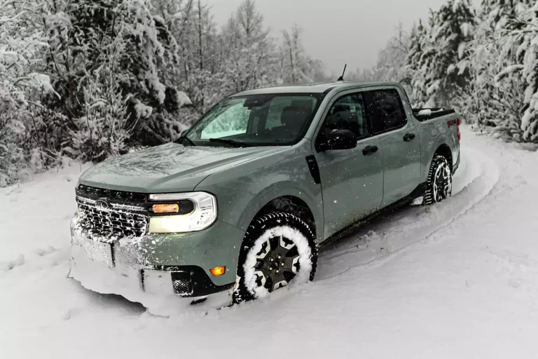 Ford Maverick on the Snow