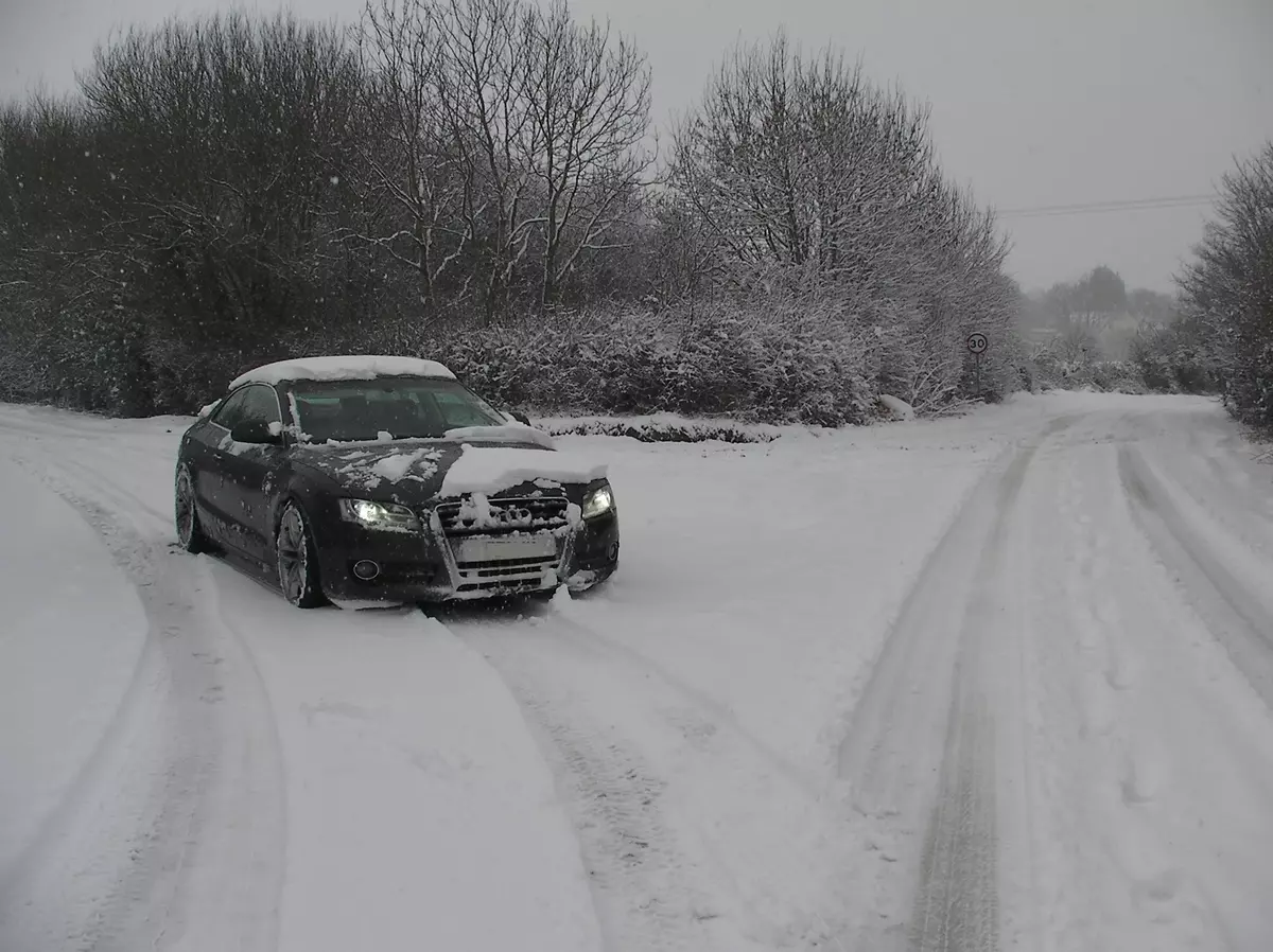 Audi A5 In Snow