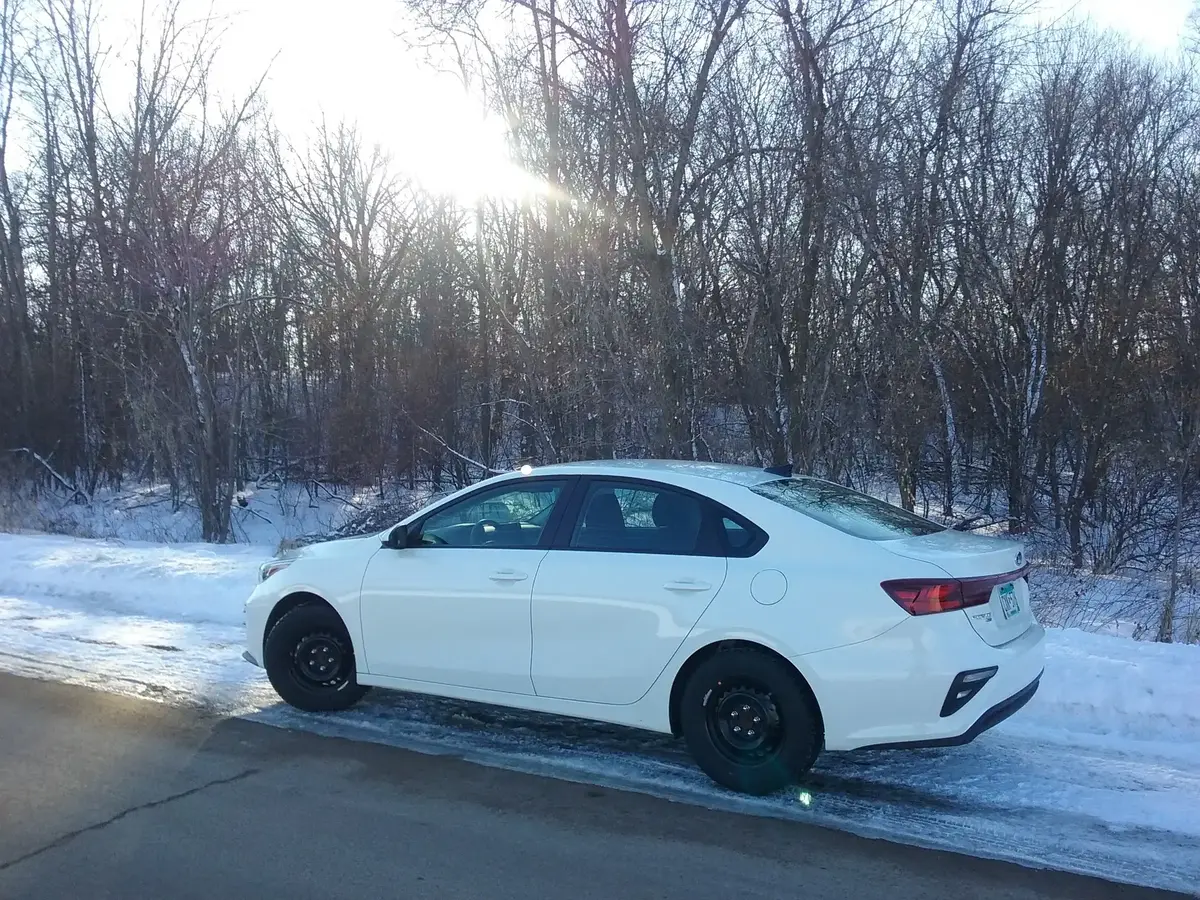 Kia Forte in Snow