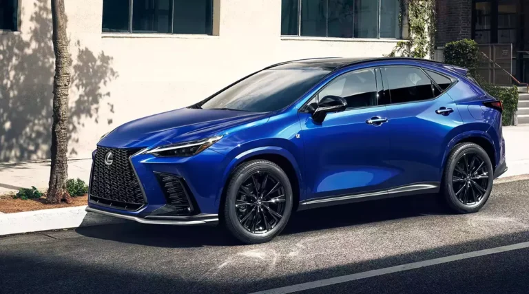 Lexus NX450h+ Plug-in Hybrid on Blue with Blak Rims