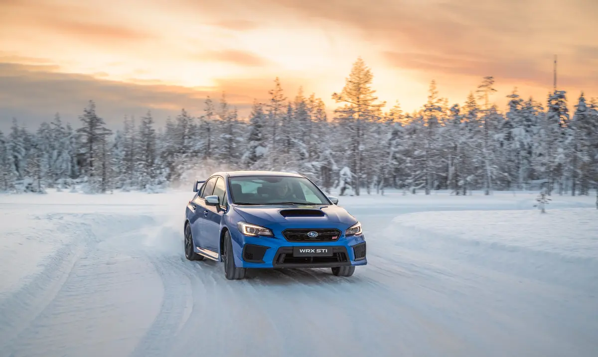 Subaru WRX STi Snow Test