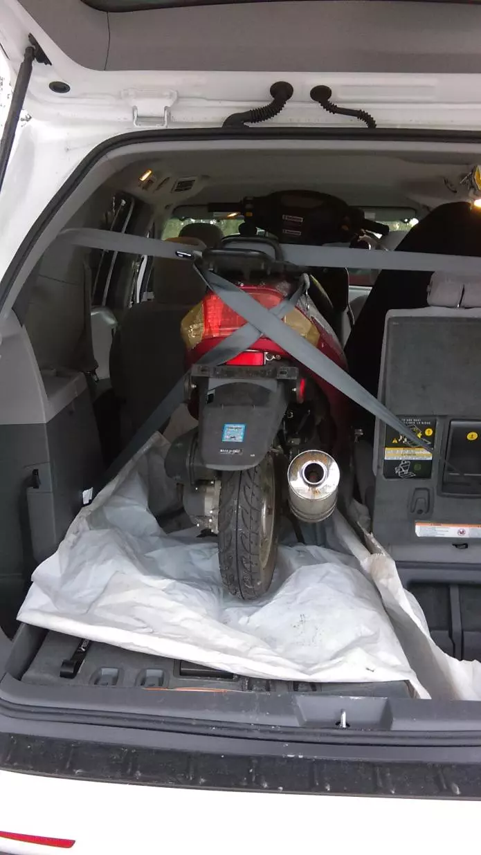 Moped fit in an SUV