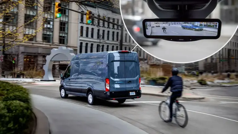 Digital Rear-view Mirror on Ford Transit