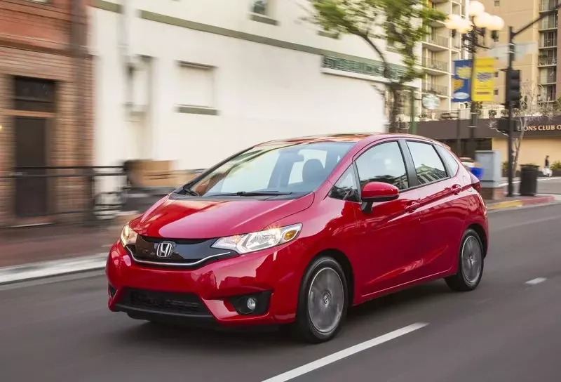 Honda Fit in RED Exterior Color