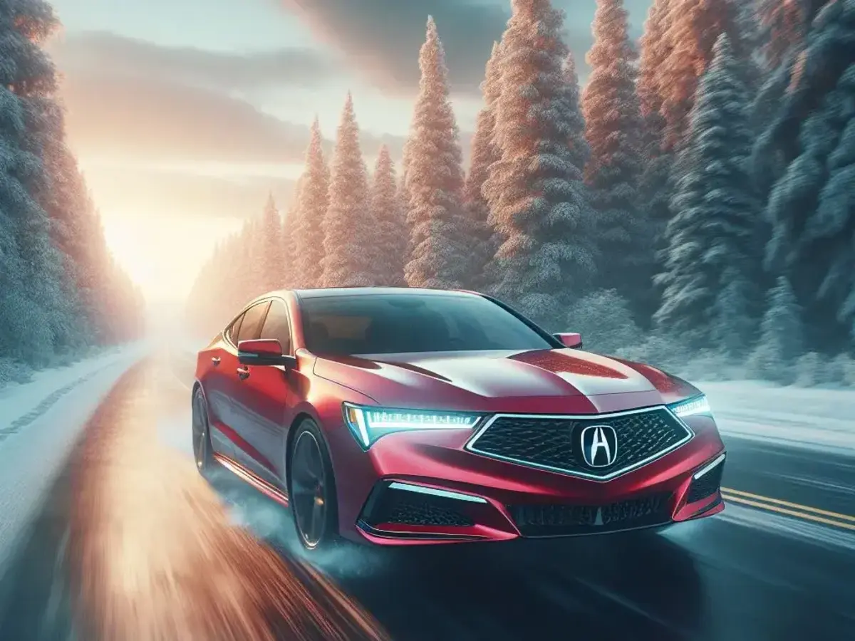 Acura TLX in Snow