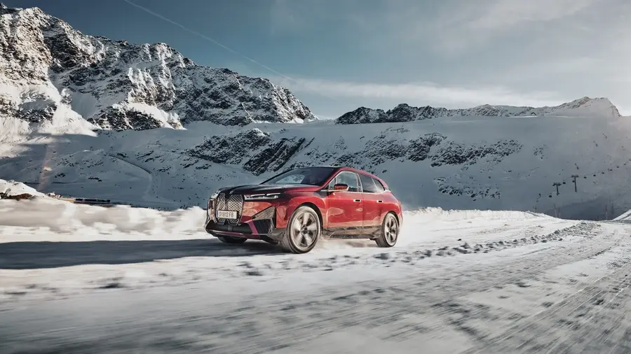 BMW iX in Snow