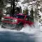 Red Ford Bronco tackle Deep Snow