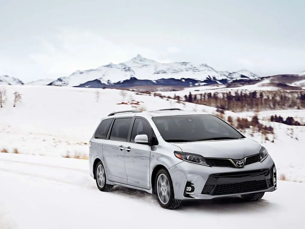 Toyota Sienna Minivan in Snow