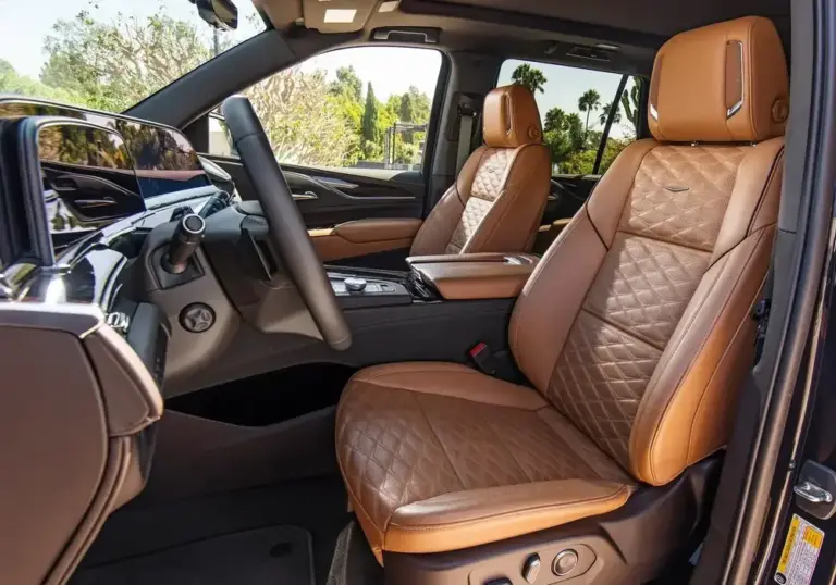Cadillac Escalade Interior With Cognac Leather-trimmed Seats